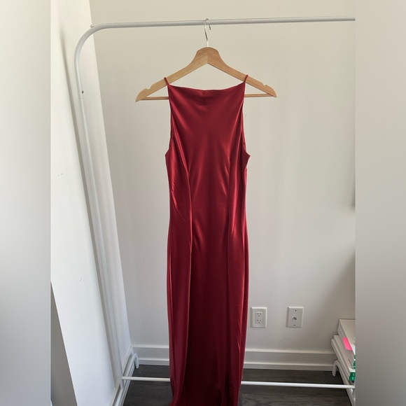 H&M Midi Dress with Sheen in Red - New with Tags (NWT) - Picture 7 of 12